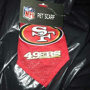 49ers pet scarf